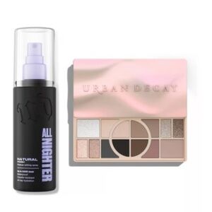 NIB Urban Decay Bundle Cool Eyeshadow Palette + Setting Spray $90 Value